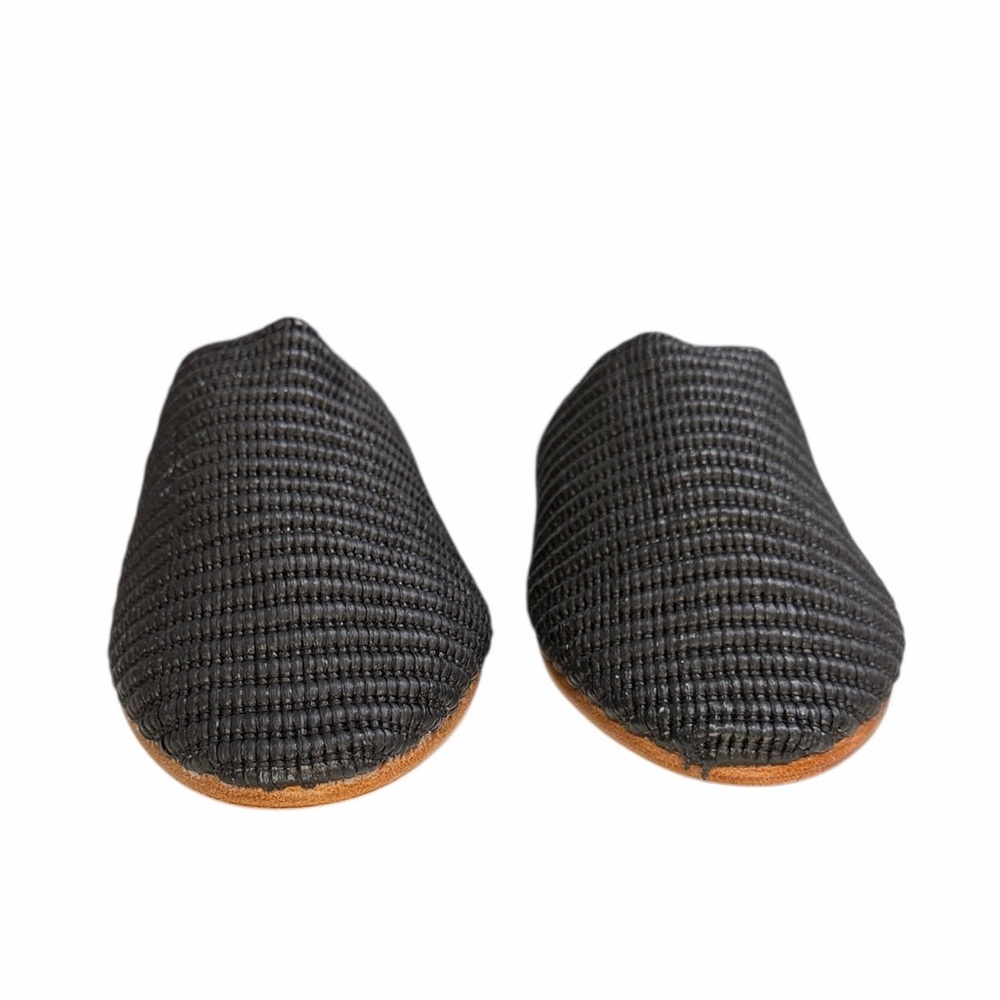 Jenni Kayne Raffia Mule Black Size 39 - Picture 5 of 9